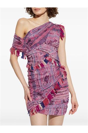 Abito asimmetrico in tulle stampato Dessia ISABEL MARANT | RO0786FAC2J06I40PK